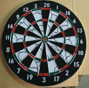 12* Flocked Paper Dartboard